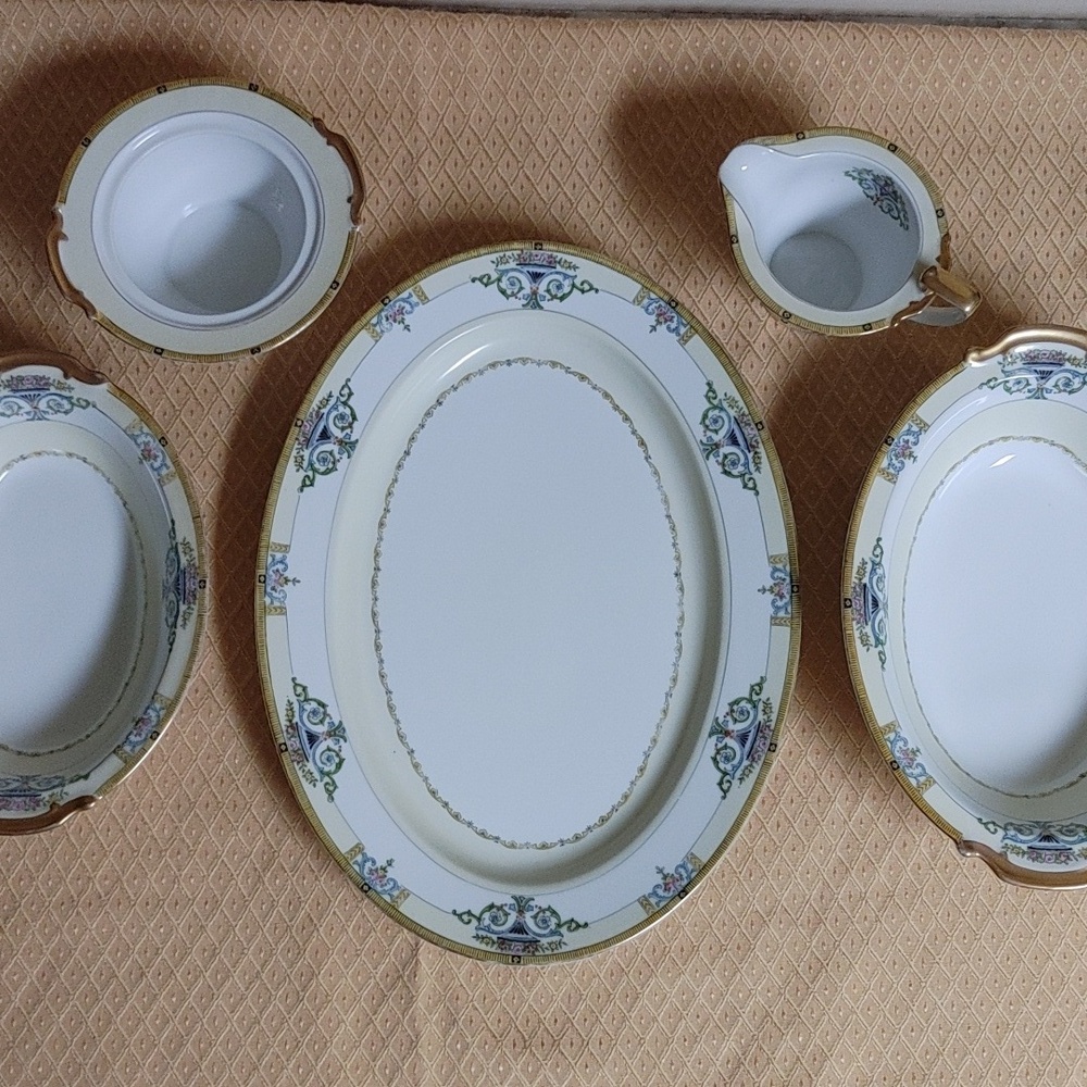 Vintage Noritake Hand Painted Japan Minaret Oval Platter 13.7x10.2 - Picture 14 of 17